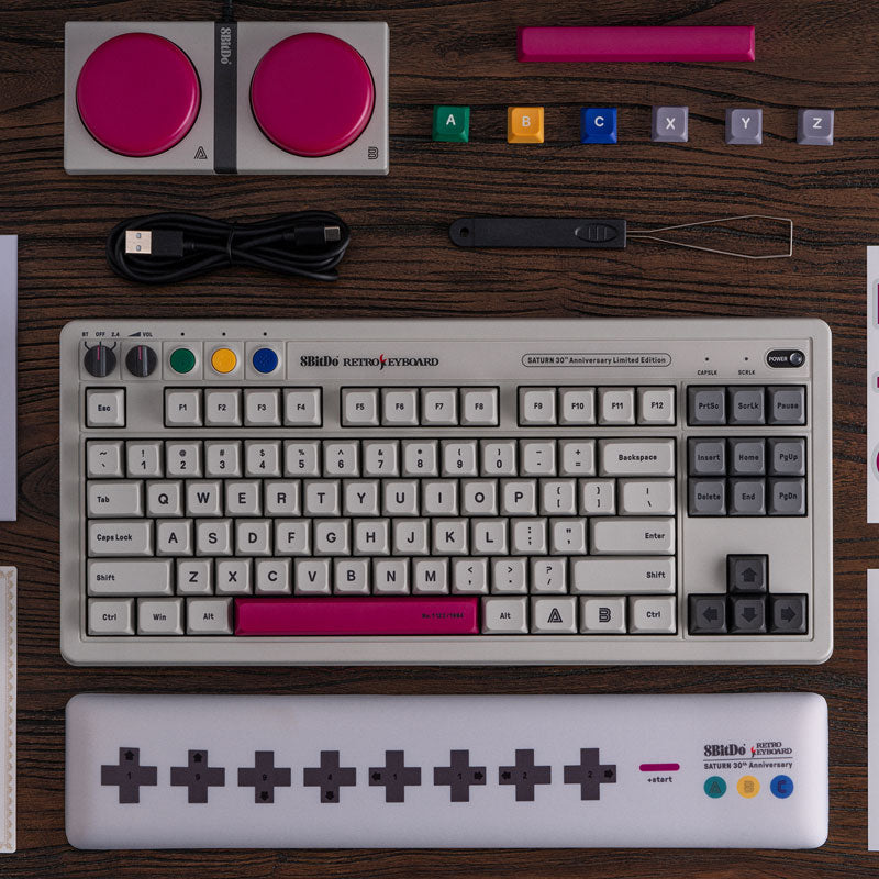 Retro Mechanical Keyboard - S Edition - Mechanical Key Design with Distinctive Styling