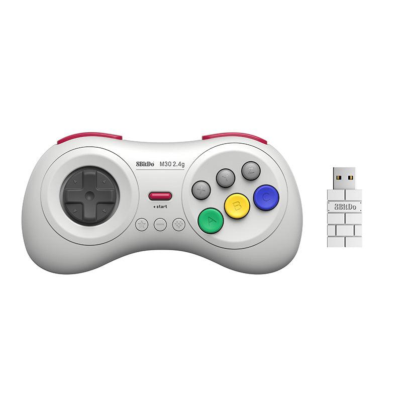 8BitDo M30 2.4G Controller for Sega Genesis Mini & Mega Drive Mini - Gaming Controller for Supported Systems