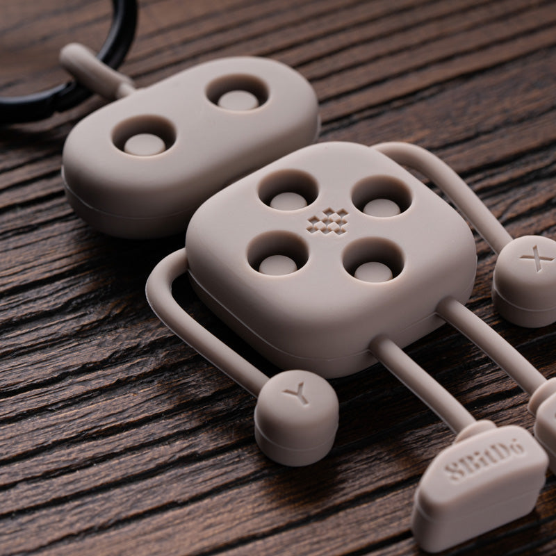 8BitDo 8Bitbot Keychain - Mini Gaming-Themed Keychain Design