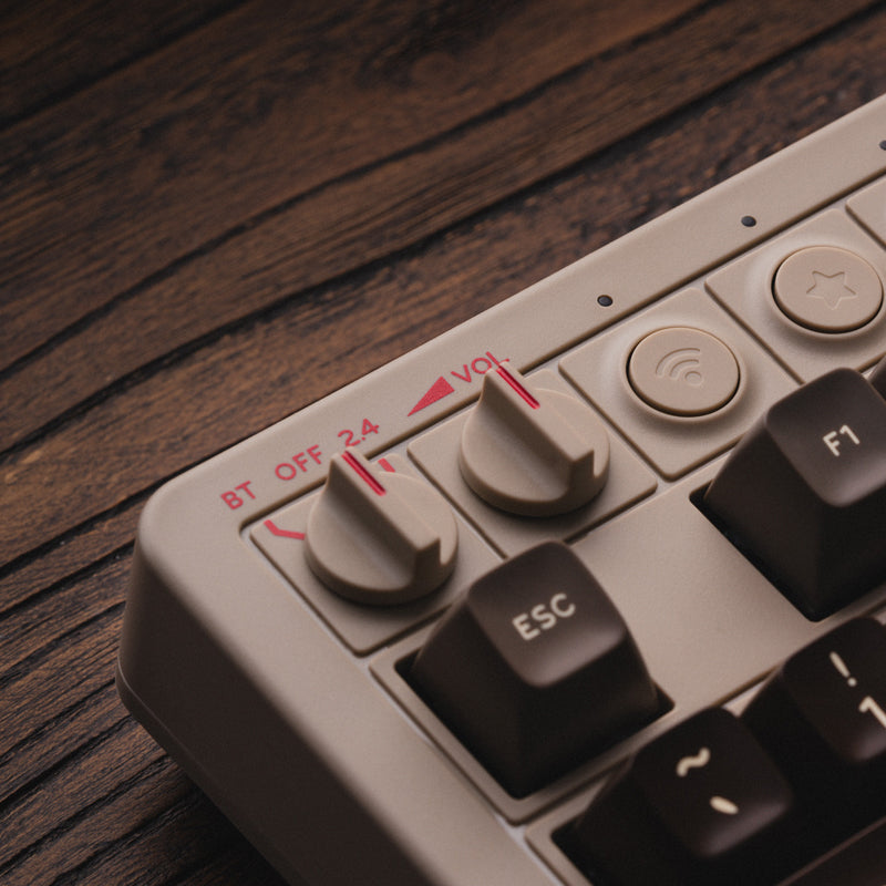 8BitDo Retro Mechanical Keyboard - Mechanical Key Design with Distinctive Styling