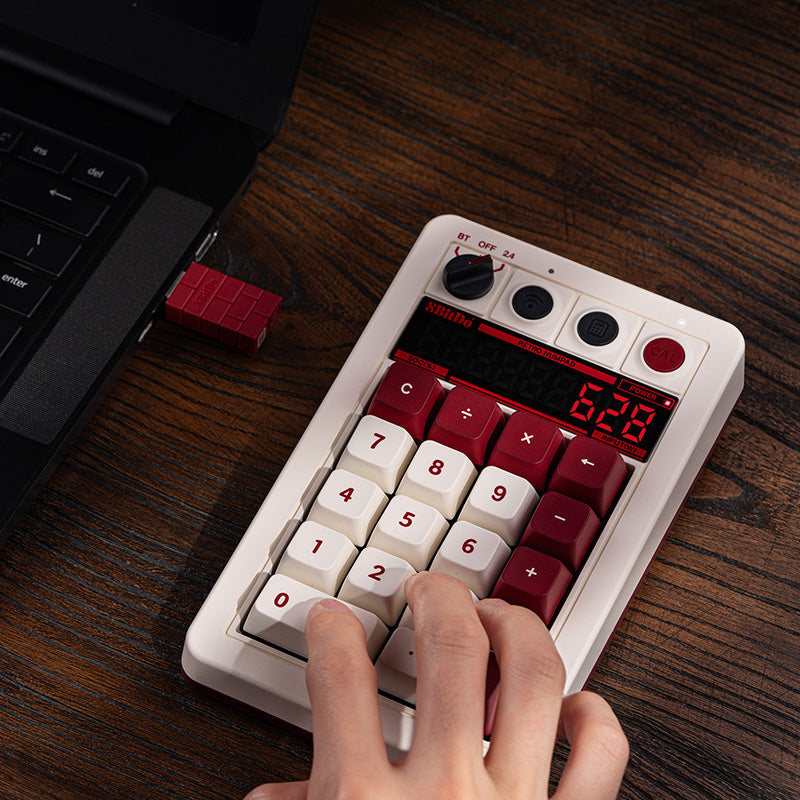 8BitDo Retro 18 Mechanical Numpad - Mechanical Key Design with Distinctive Styling
