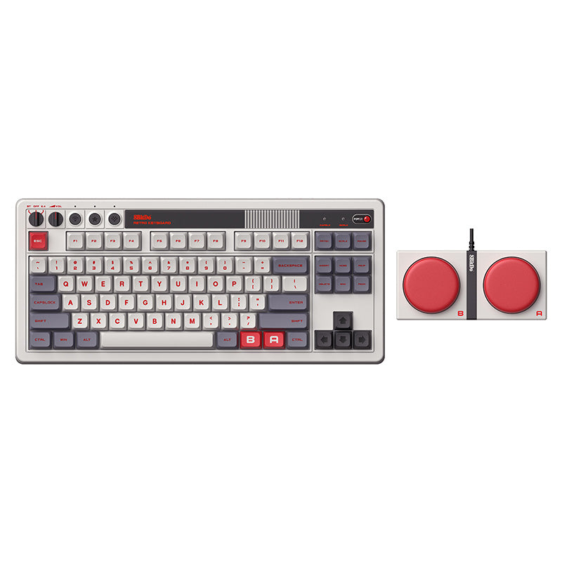 8BitDo Retro Mechanical Keyboard - Mechanical Key Design with Distinctive Styling