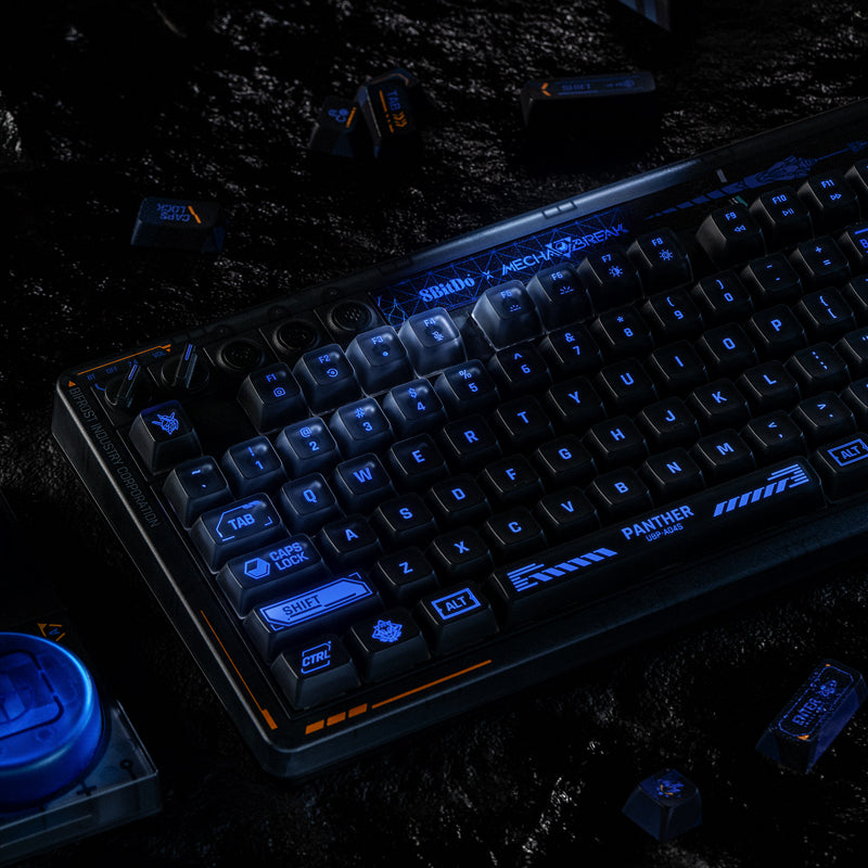 8BitDo Retro 87 Mechanical Keyboard - Mecha BREAK - Mechanical Key Design with Distinctive Styling