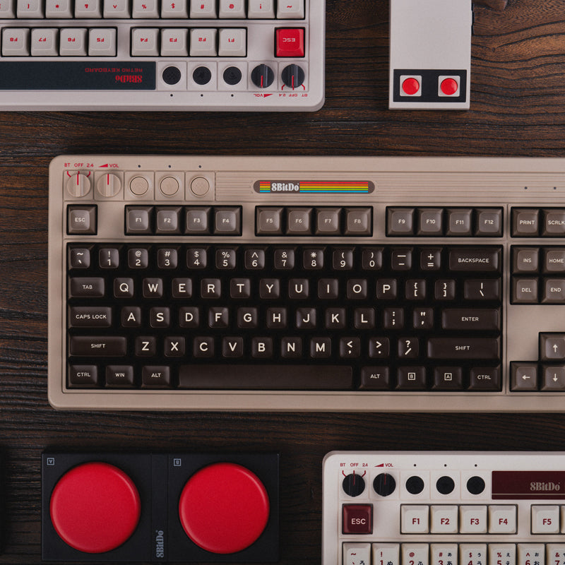 8BitDo Retro Mechanical Keyboard - Mechanical Key Design with Distinctive Styling
