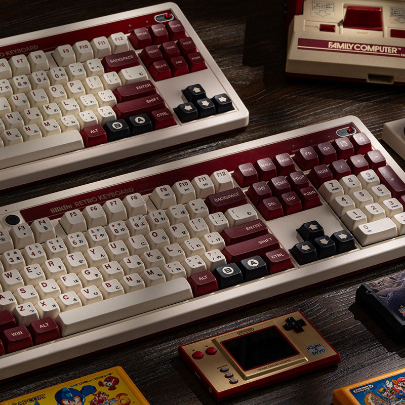 8BitDo Retro 108 Mechanical Keyboard - Mechanical Key Design with Distinctive Styling
