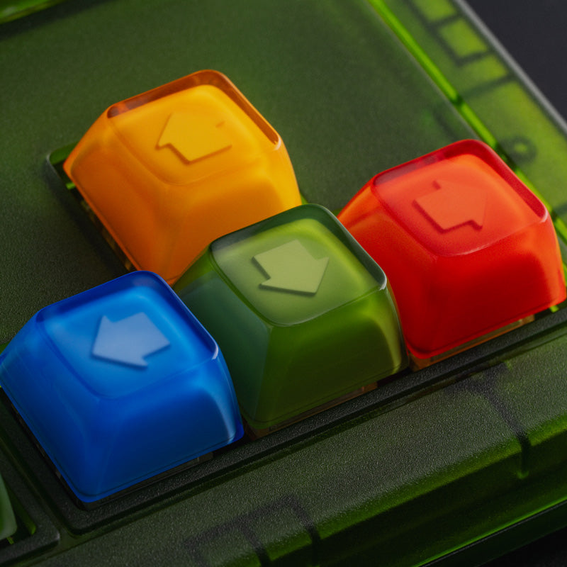 8BitDo Double-Layered Crystal Arrow Keycaps - Keyboard Key Set for Supported 8BitDo Models
