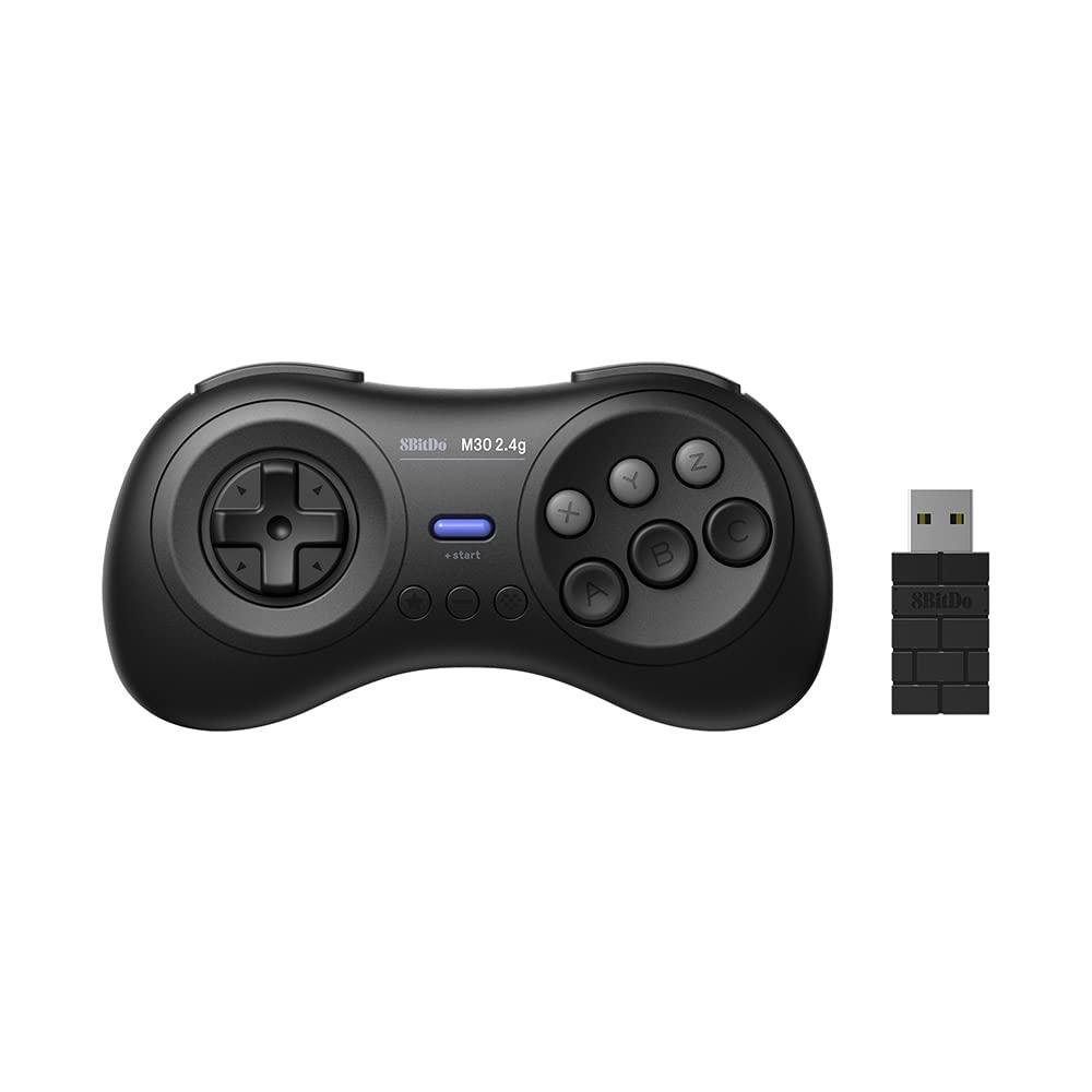 8BitDo M30 2.4G Controller for Sega Genesis Mini & Mega Drive Mini - Gaming Controller for Supported Systems