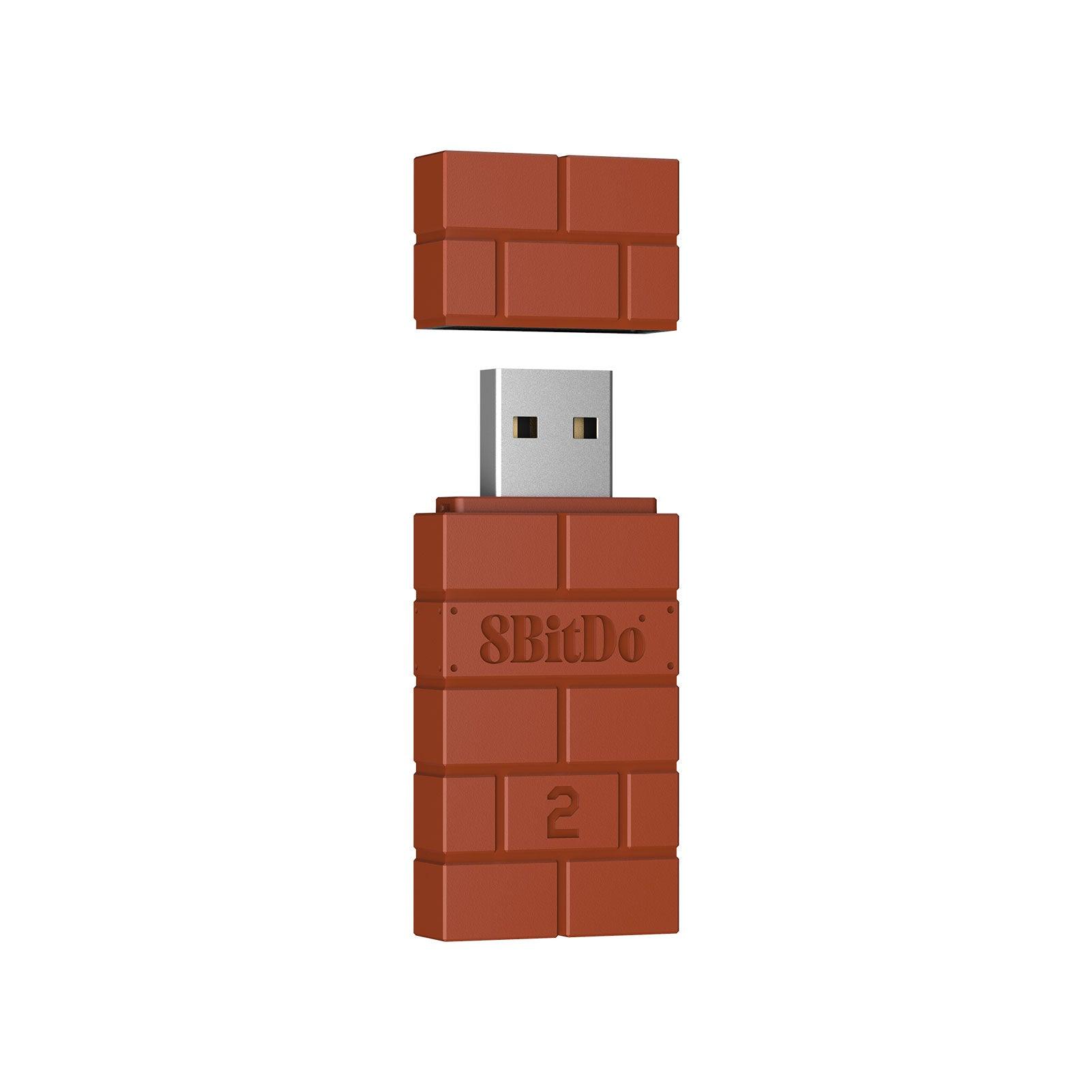 8BitDo Wireless Bluetooth USB Adapter 2 - Connection Receiver for Classic and Modern Systems