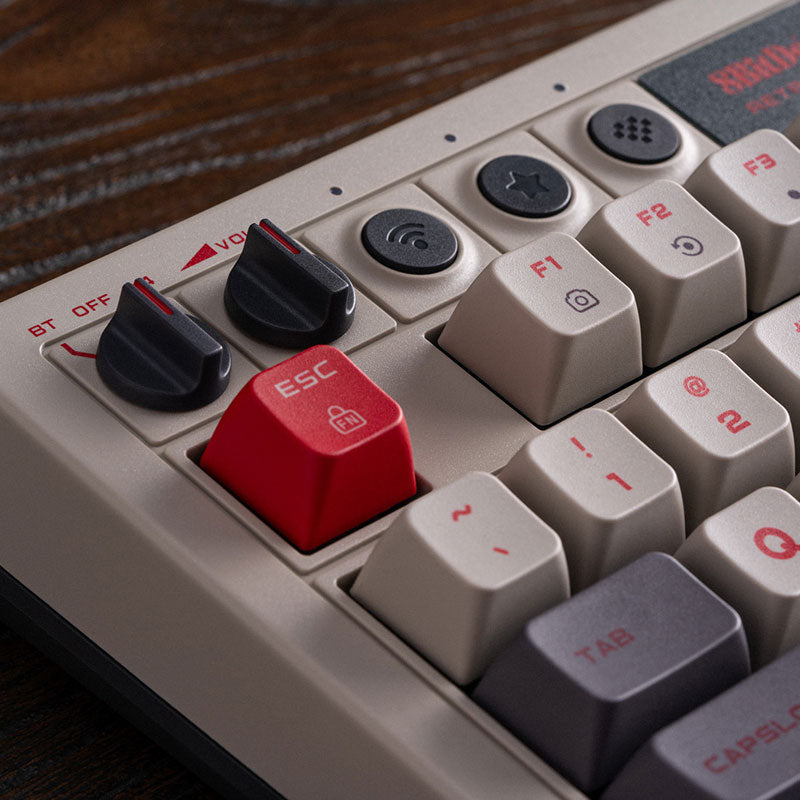 8BitDo Retro 108 Mechanical Keyboard - Mechanical Key Design with Distinctive Styling