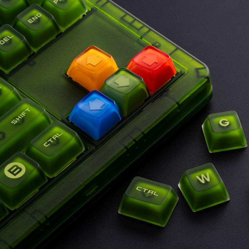 8BitDo Double-Layered Crystal Arrow Keycaps - Keyboard Key Set for Supported 8BitDo Models