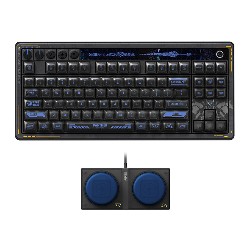8BitDo Retro 87 Mechanical Keyboard - Mecha BREAK - Mechanical Key Design with Distinctive Styling