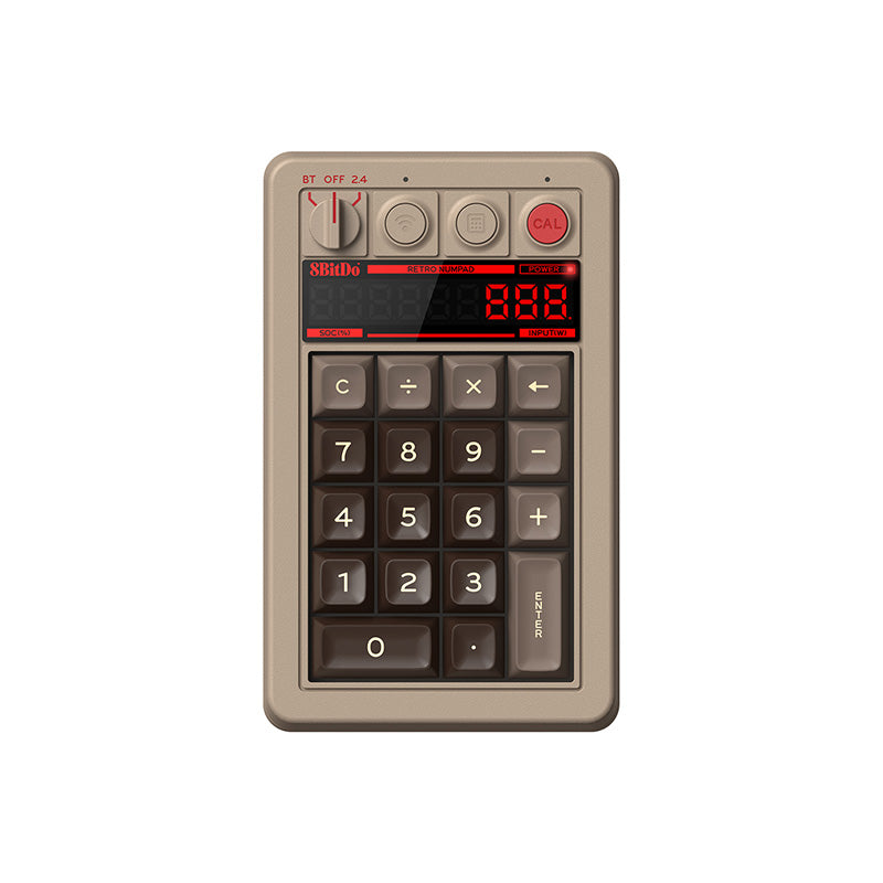 8BitDo Retro 18 Mechanical Numpad - Mechanical Key Design with Distinctive Styling