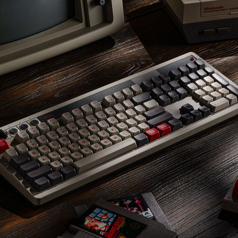8BitDo Retro 108 Mechanical Keyboard - Mechanical Key Design with Distinctive Styling
