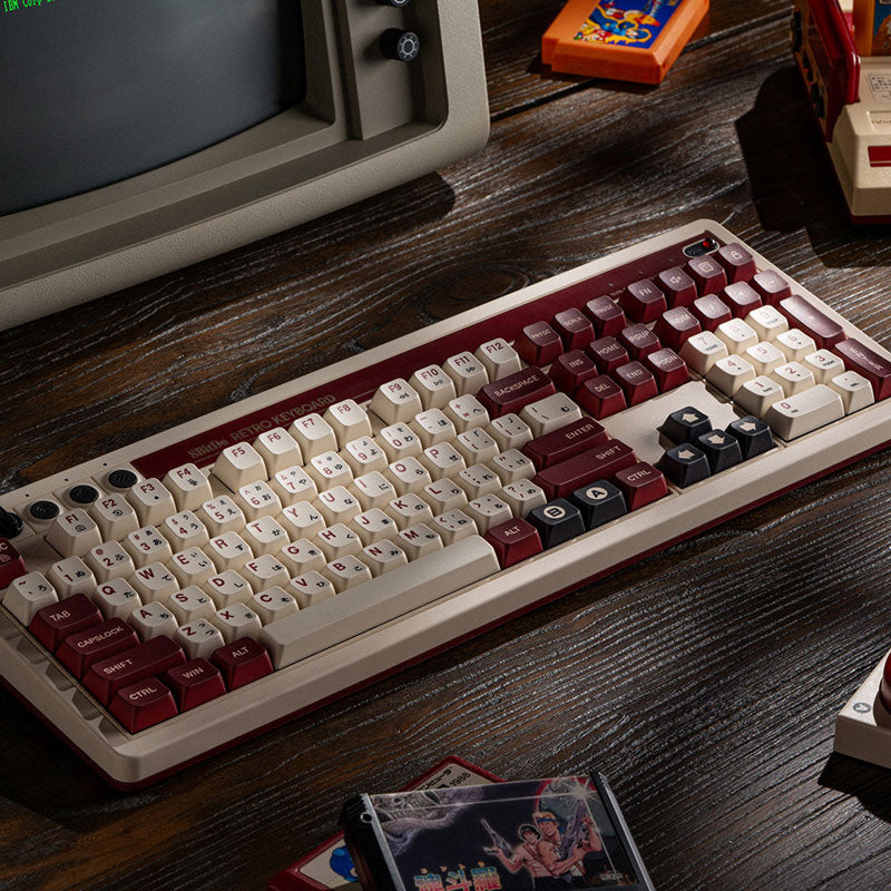 8BitDo Retro 108 Mechanical Keyboard - Mechanical Key Design with Distinctive Styling