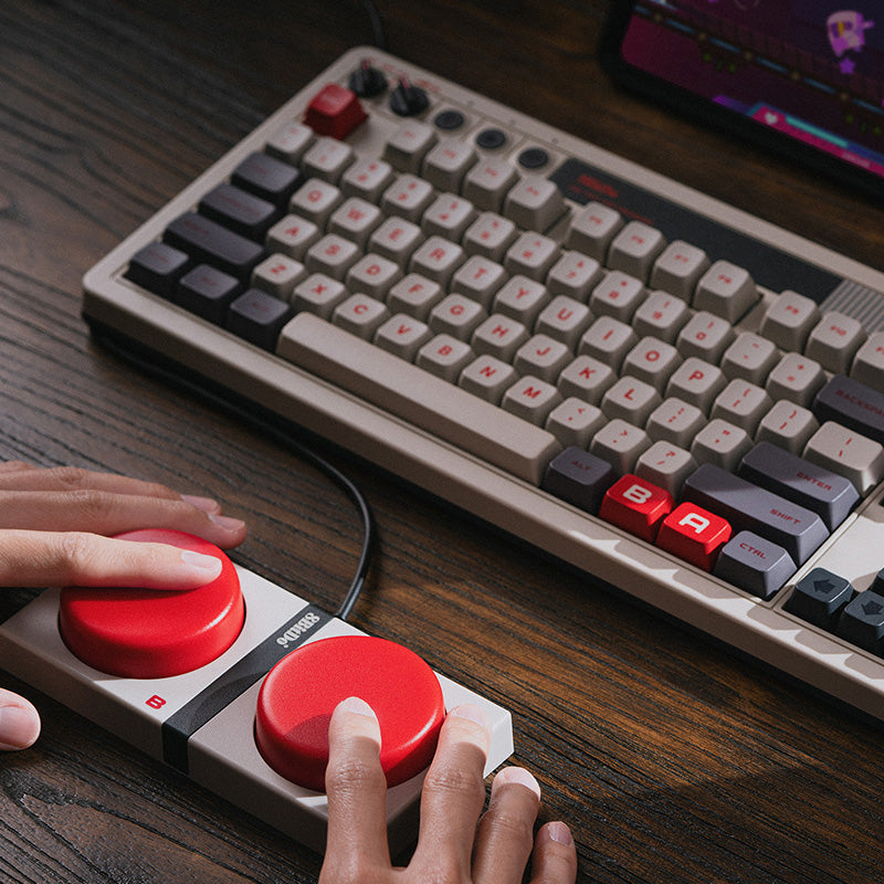 8BitDo Retro Mechanical Keyboard - Mechanical Key Design with Distinctive Styling