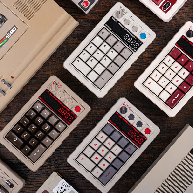 8BitDo Retro 18 Mechanical Numpad - Mechanical Key Design with Distinctive Styling
