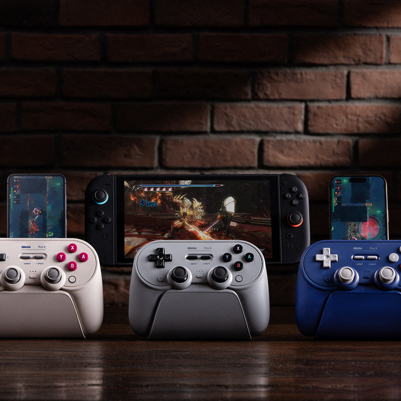 8BitDo Pro 3 Bluetooth Gamepad - Gaming Controller for Supported Systems