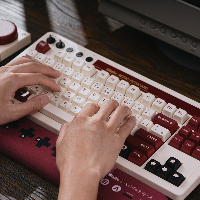 8BitDo Retro Mechanical Keyboard - Mechanical Key Design with Distinctive Styling