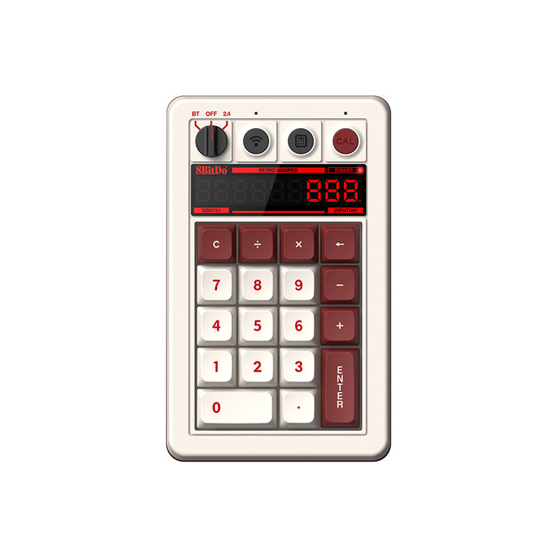 8BitDo Retro 18 Mechanical Numpad - Mechanical Key Design with Distinctive Styling