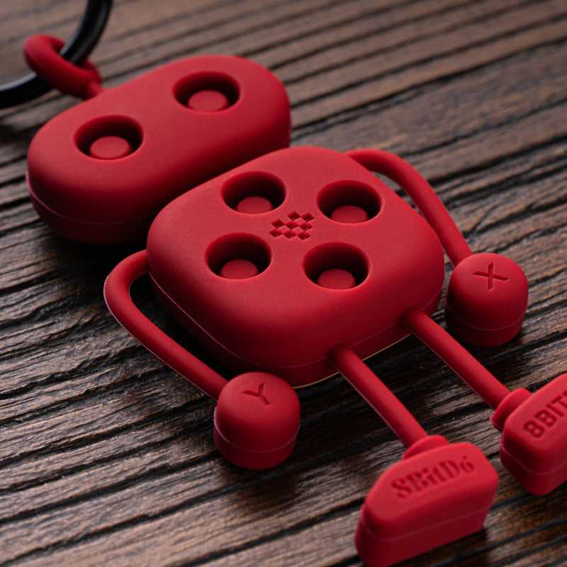 8BitDo 8Bitbot Keychain - Mini Gaming-Themed Keychain Design