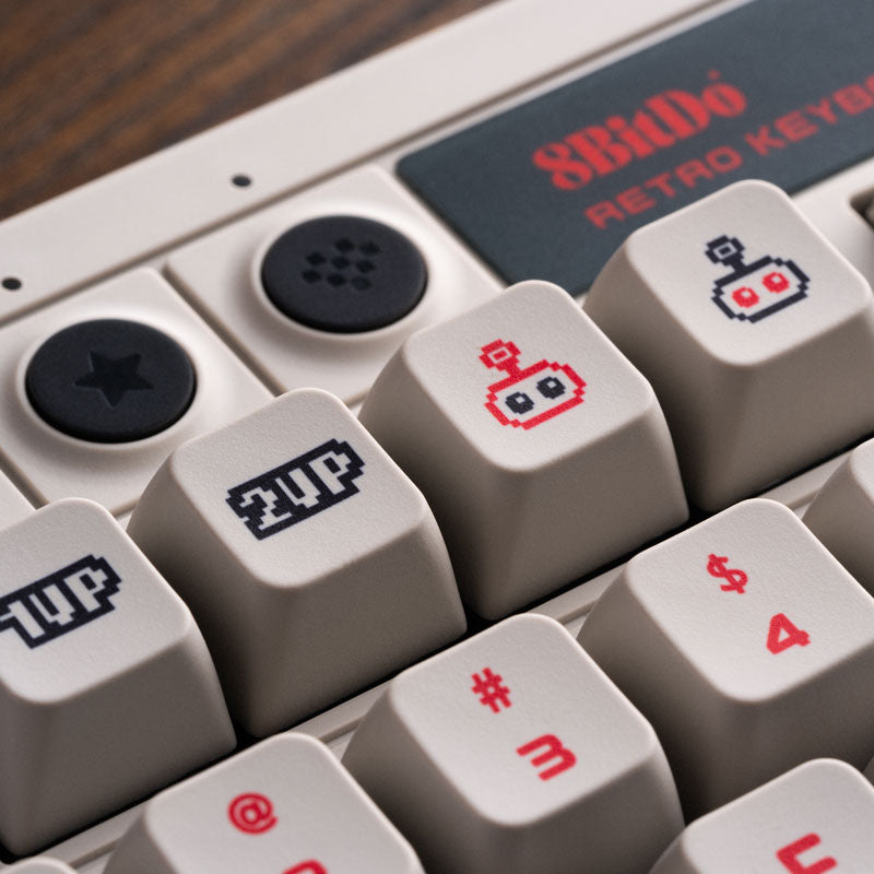 8BitDo Retro Keycaps - Keyboard Key Set for Supported 8BitDo Models