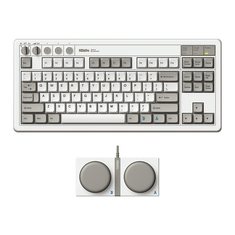 8BitDo Retro Mechanical Keyboard - Mechanical Key Design with Distinctive Styling