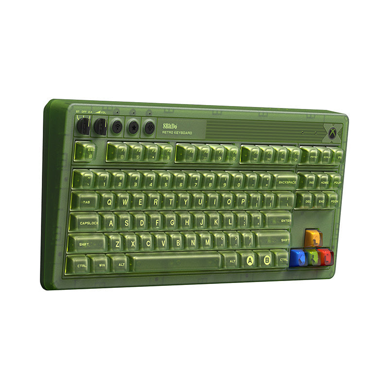 8BitDo Retro 87 Mechanical Keyboard - Xbox Edition - Mechanical Key Design with Distinctive Styling