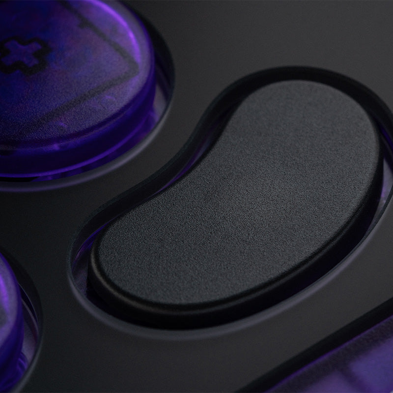 8BitDo Arcade Controller - Transparent Purple Signature Edition - Arcade-Style Controller for Daily Gaming