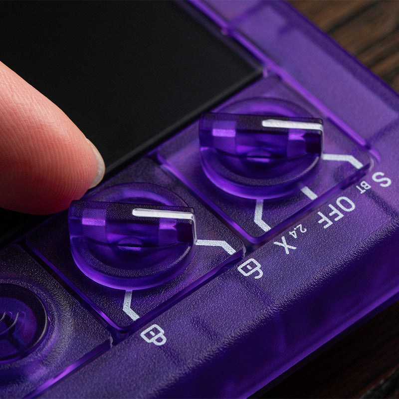 8BitDo Arcade Controller - Transparent Purple Signature Edition - Arcade-Style Controller for Daily Gaming