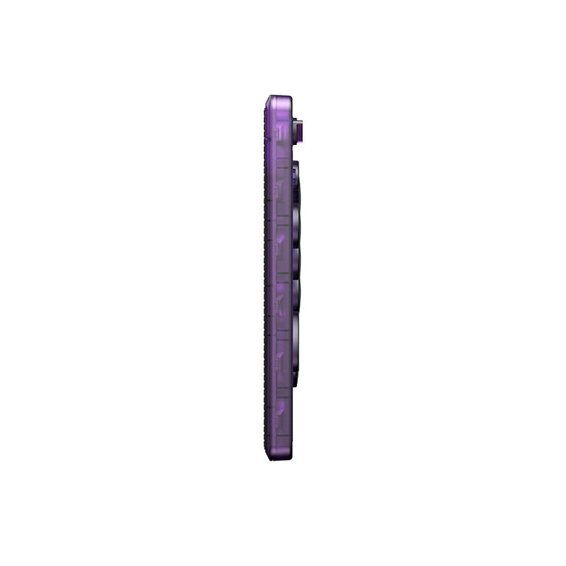 8BitDo Arcade Controller - Transparent Purple Signature Edition - Arcade-Style Controller for Daily Gaming