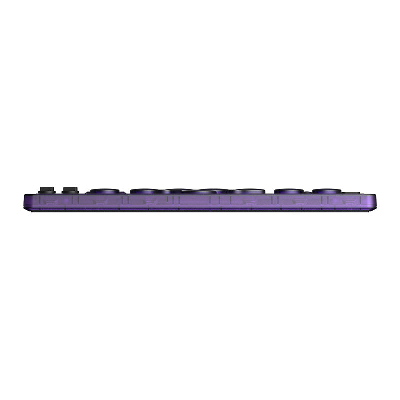 8BitDo Arcade Controller - Transparent Purple Signature Edition - Arcade-Style Controller for Daily Gaming