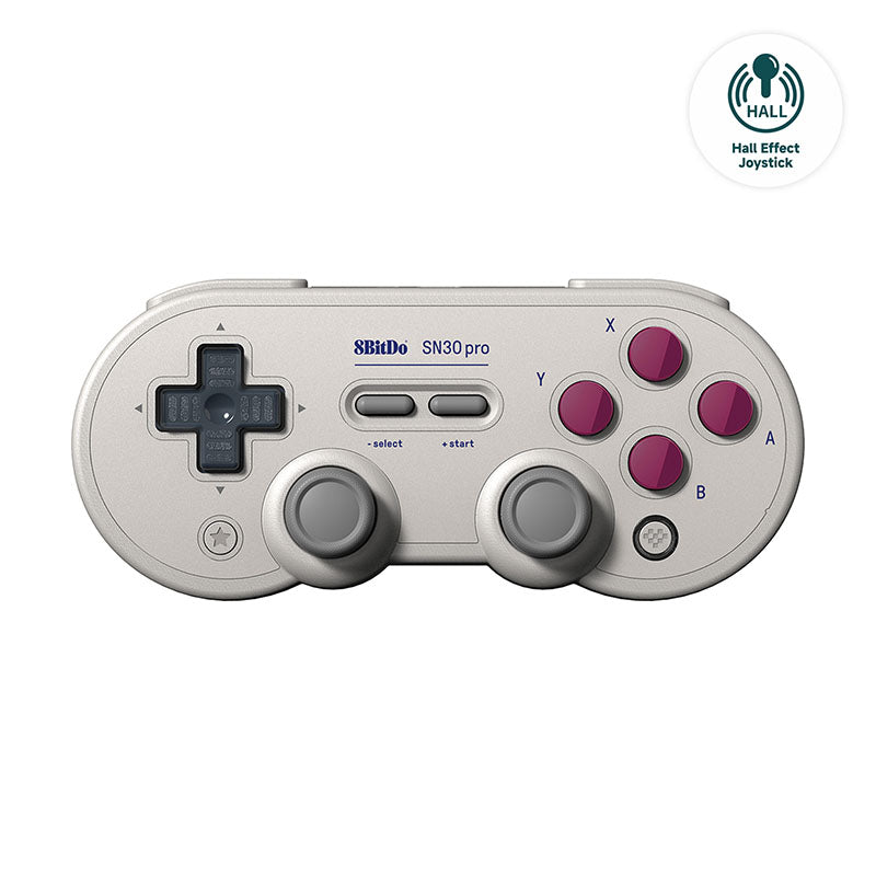 8BitDo SN30 Pro (Hall Effect Joystick) - Gaming Controller for Supported Systems