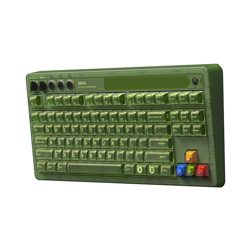 8BitDo Retro 87 Mechanical Keyboard - Xbox Edition - Mechanical Key Design with Distinctive Styling