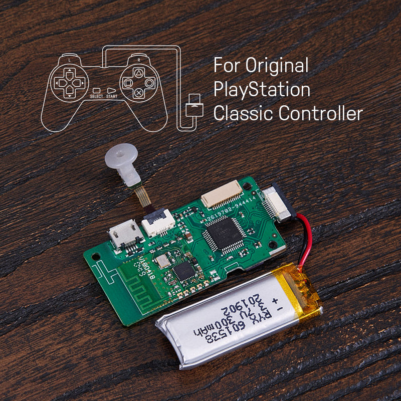 8BitDo Mod Kit for Original PlayStation Classic Controller - Controller Conversion Edition for Compatible Models