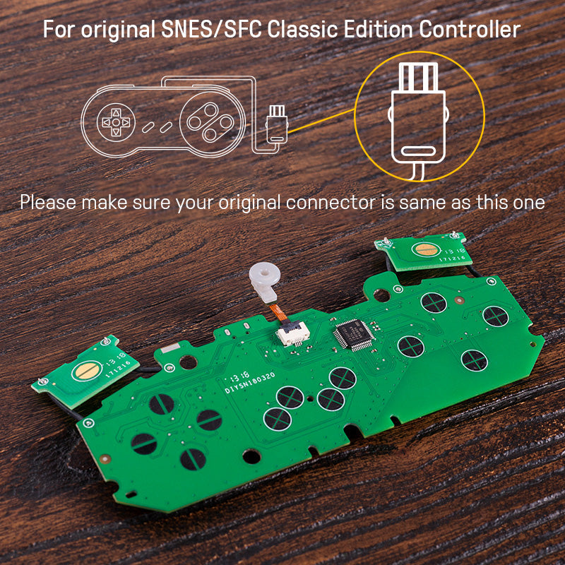 8BitDo Mod Kit for SNES/SFC Classic Edition Controller (Classic) - Controller Conversion Edition for Compatible Models